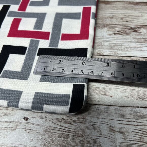 Geometric Large Tote Bag / Handmade Tapisho Design / Quality Canvas Double Strap - Picture 5 of 16